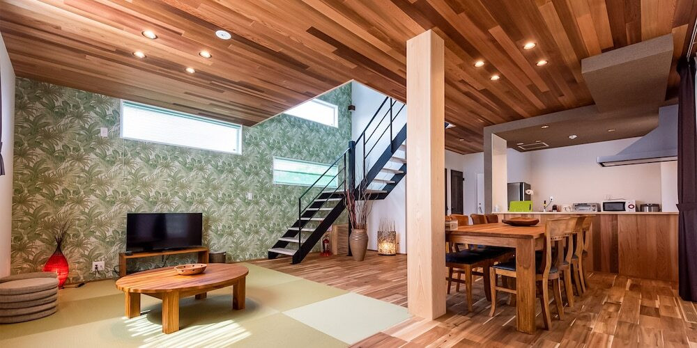 2階に露天風呂付きのコテージで贅沢なひと時を3404537