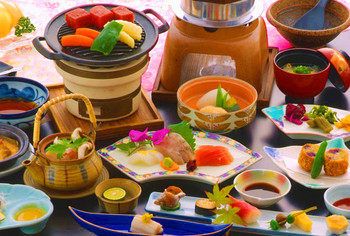 オーシャンビューの客室露天風呂とこだわりの料理を満喫♪3958515