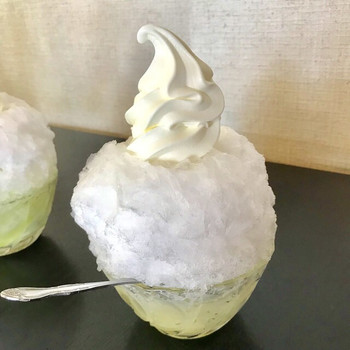 「広栄堂」 料理 114712151 生グレープフルーツ 420円+ 100円(ソフト)-30円(少なめ)=490円