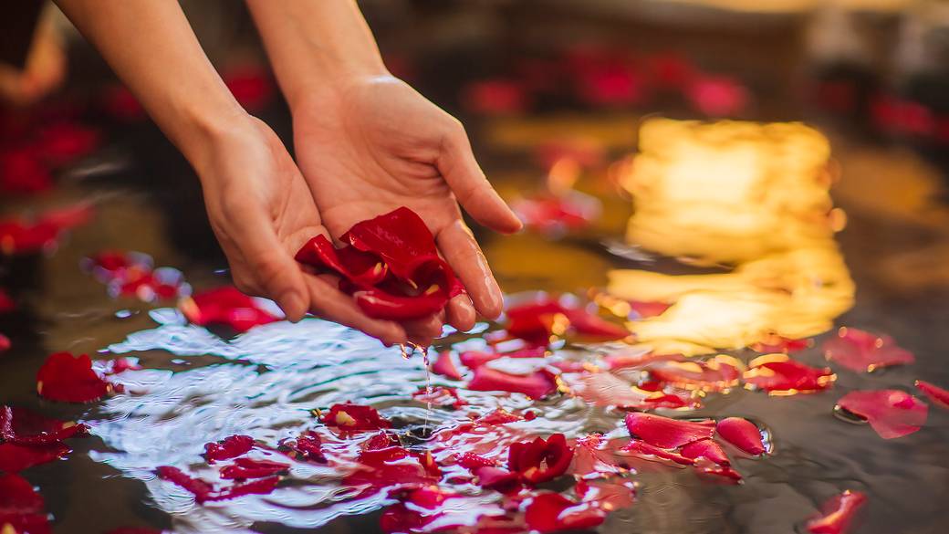 客室露天風呂で
まったり朝の湯あみ / 4