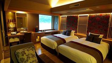 特別フロア六花 露天風呂付き竹林側和洋室 結(1) / 6