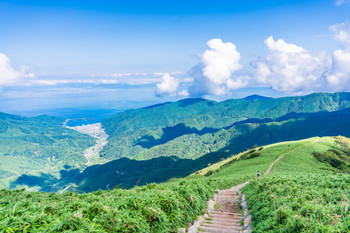 【静岡県】達磨山・山頂から眺める戸田の町、駿河湾、静岡方面