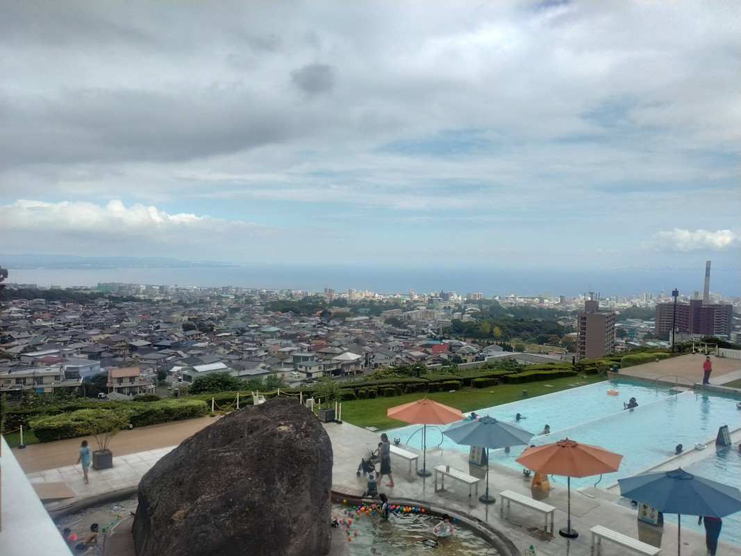 杉乃井パレスの展望台からの写真です。