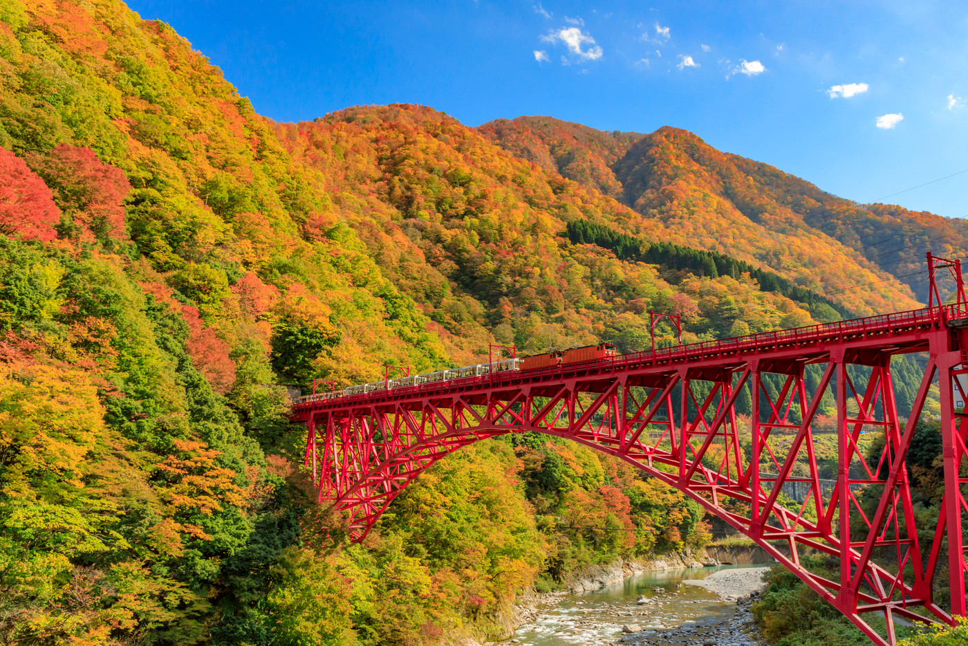 黒部峡谷　トロッコ鉄道