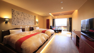 [離れ] Type A/温泉露天風呂+足湯+和洋室 (ツイン) 禁煙(12歳以下は宿泊頂けません)