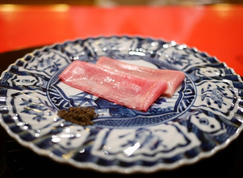 「にくの匠 三芳」 料理 58410168 牛タン薄造り