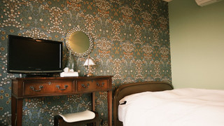 デザイン ルーム ダブルベッド 1 台 パーシャルシービュー