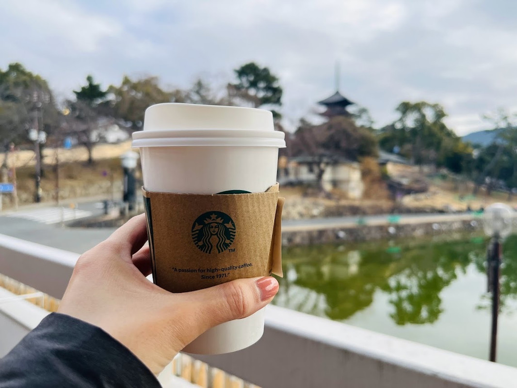 カフェラテと奈良の景色 / 2