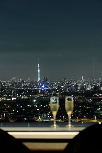 ビューバスで夜景を眺める特別な記念日を4778399