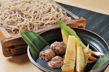 「山里」料理 856044 信州ジビエつけそば　961円