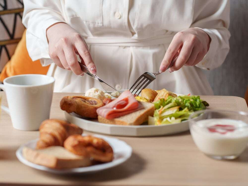 朝食ビュッフェ