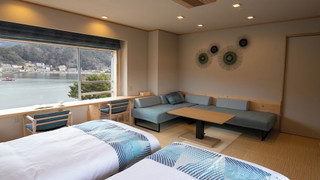 [西館]河口湖側ビューバス(角部屋) 禁煙