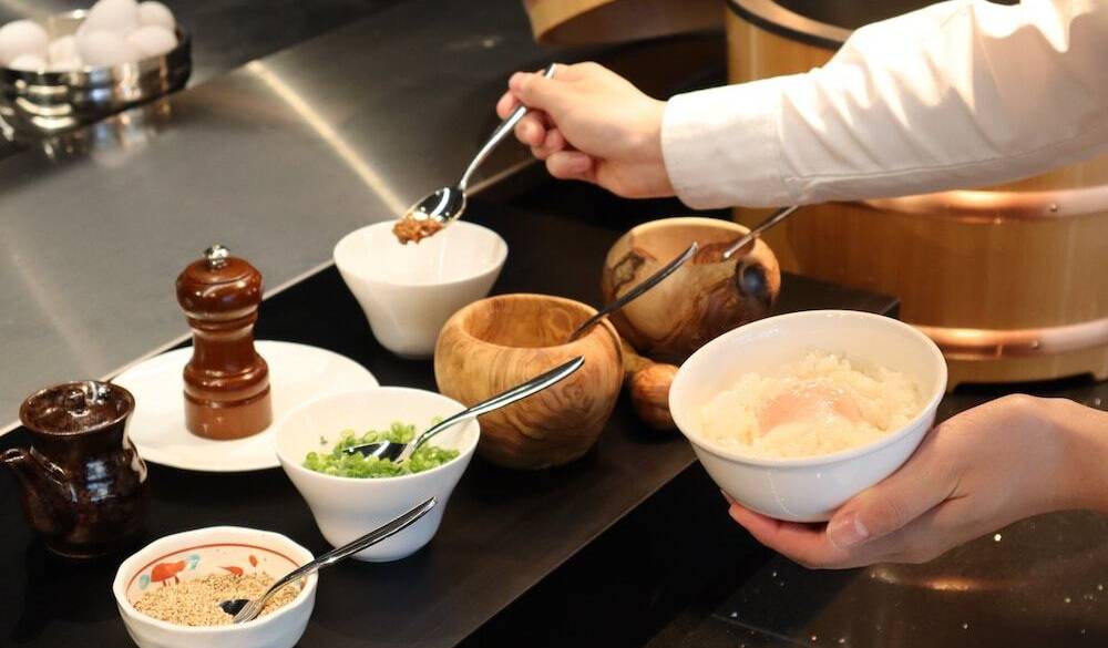 米寿の卵を使用した”TKG" / 3