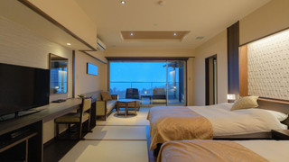 [源泉掛流し露天風呂] オーシャンビュー 1階ツイン