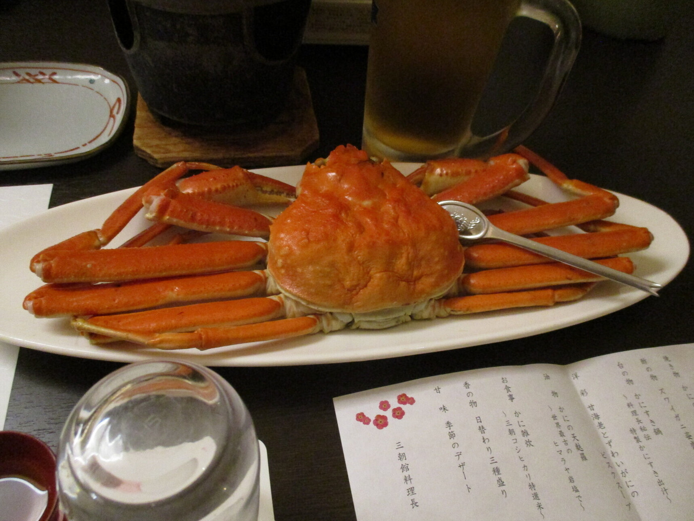 「三朝館」 料理 190427256 ずわいがに姿盛り