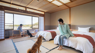 上層階レイクビュー 和モダンツイン (禁煙)