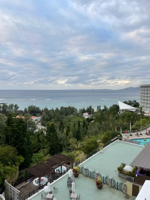 部屋からは海がしっかり見えます