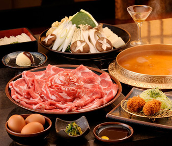 「黒豚料理 あぢもり」料理 646397 登録商標　黒しゃぶです。