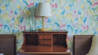 デザイン ルーム シングルベッド 2 台 パーシャルシービュー