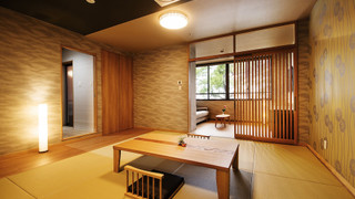 半露天風呂と洗練された和モダン [デラックス和室] 禁煙