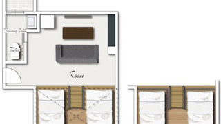 コンフォート 4 人部屋 シングルベッド 4台 禁煙