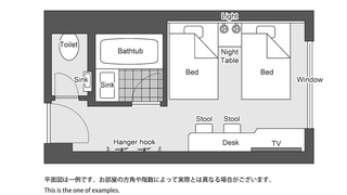 スタンダード ツインルーム 禁煙
