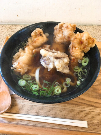 「築港麺工房」 料理 120507543 鶏天うどん820円