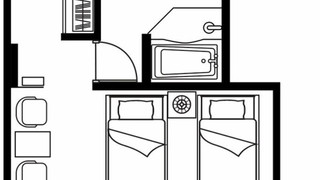 プレミア スタジオ シングルベッド 2 台