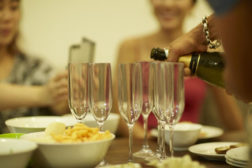 客室内のダイニングエリア