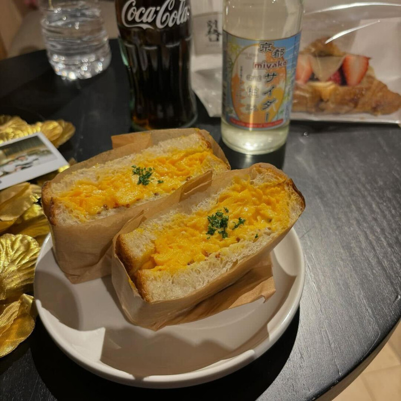 夜食サービス 卵サンド