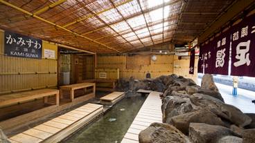 上諏訪駅の足湯 / 1