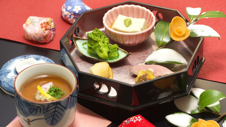 山河会席料理 一例