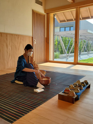 道場でぶくぶく茶