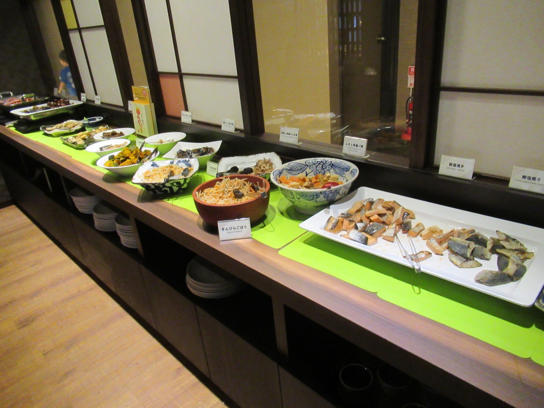 朝食ブッフェの料理