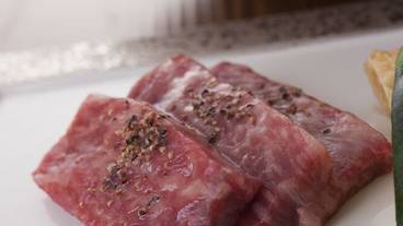 霧降高原牛を石焼きで(夕食) / 6