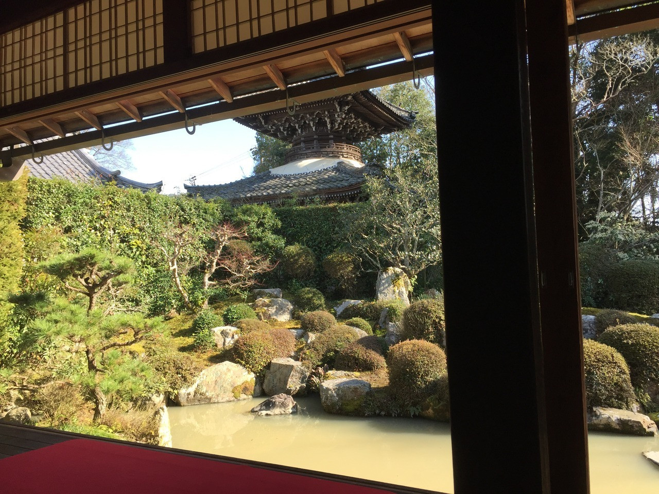 多宝塔を借背とした名庭1031500