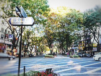 Scenery in front of Sendai Station