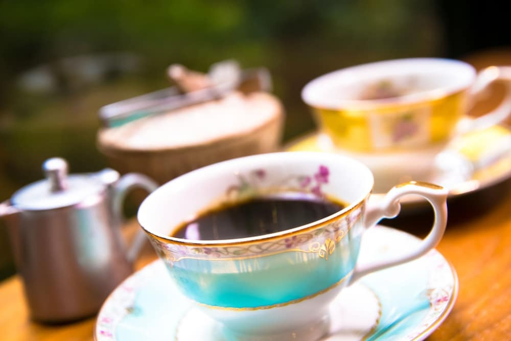 湧水で淹れた珈琲