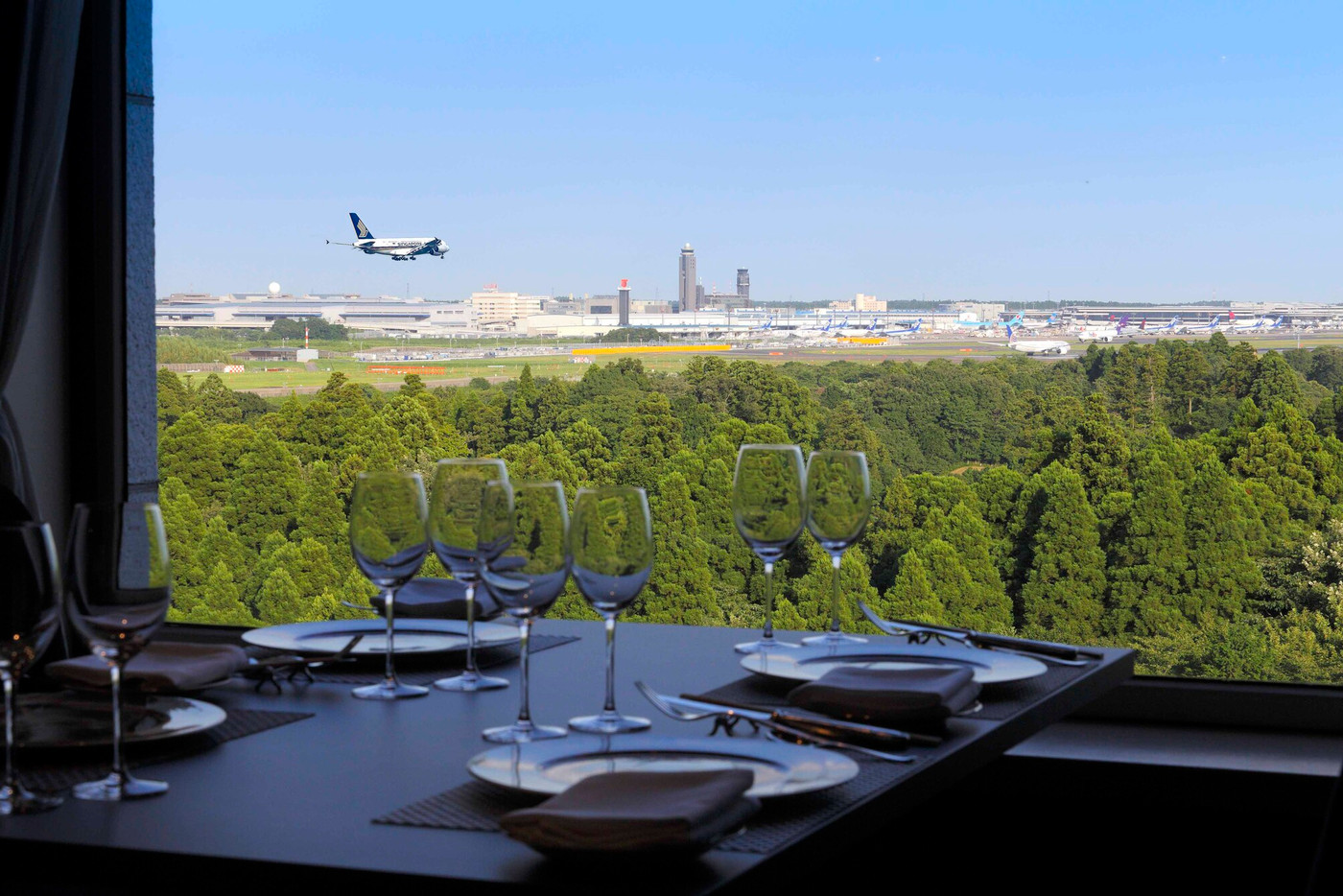 空港を一望できるレストランや天然温泉で癒される♡3653732