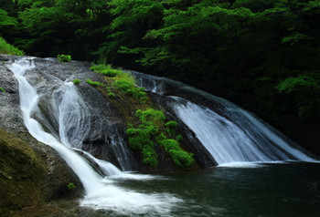 Kamabuchi Falls in summer