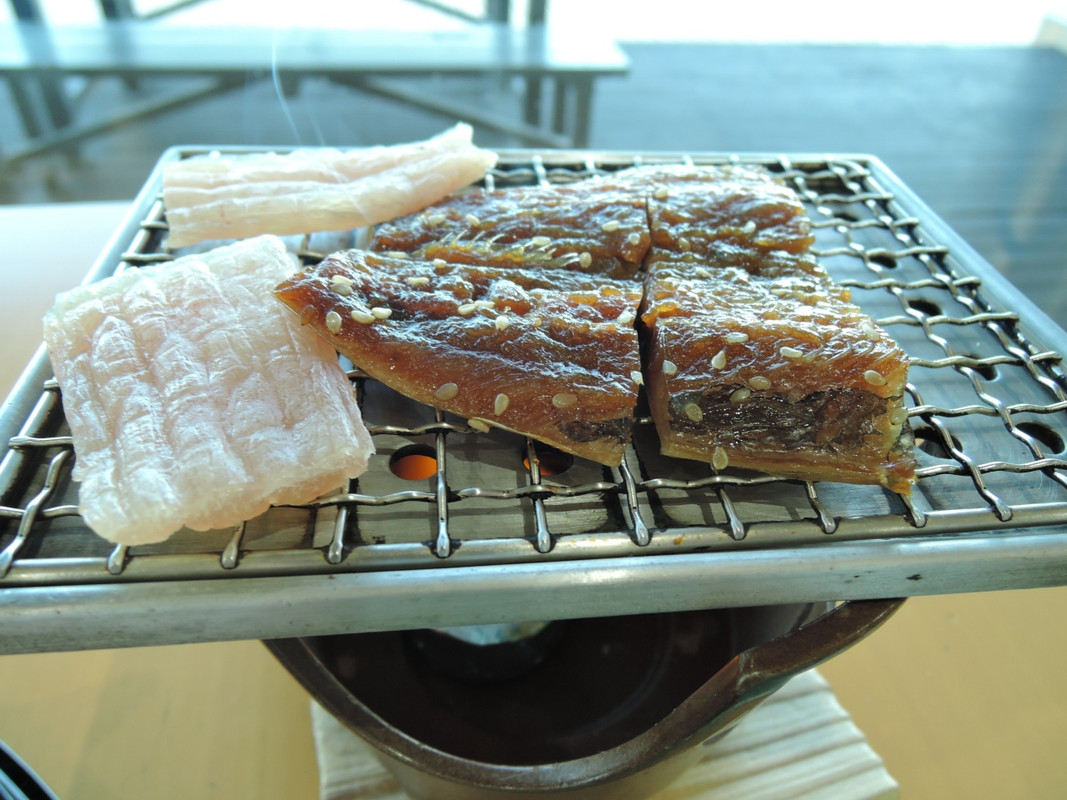 朝食　二種の干物が美味しい