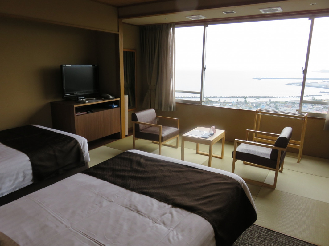 改装なった和風ツイン 畳の段差がないのがいい