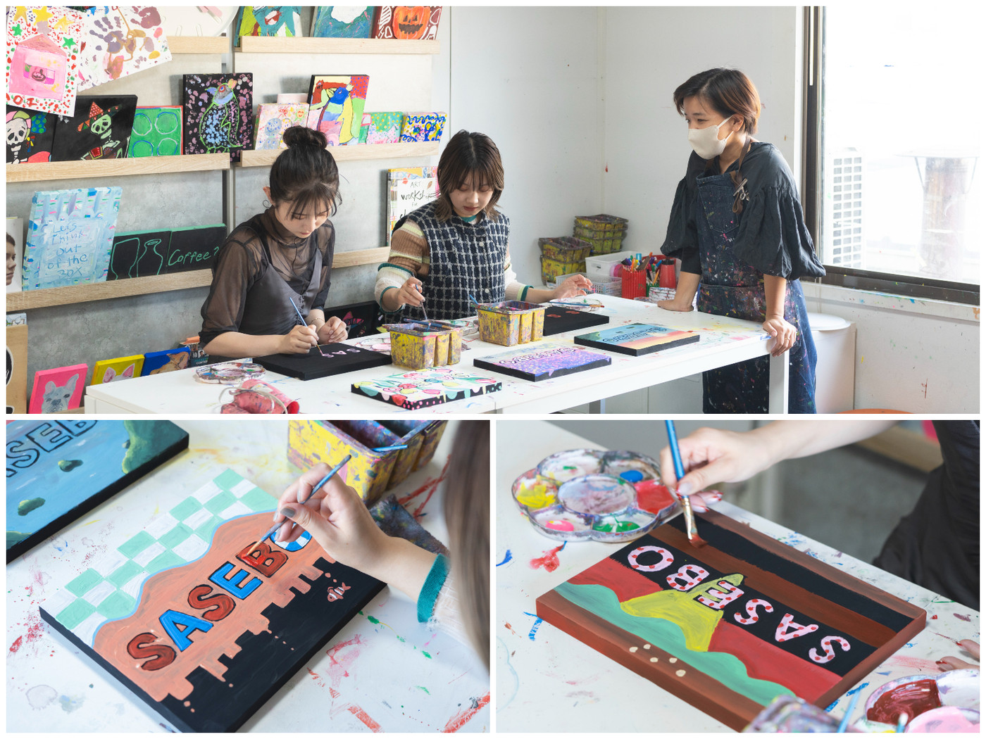 古くて新しいおしゃれな“万津６区”でアート体験3007249