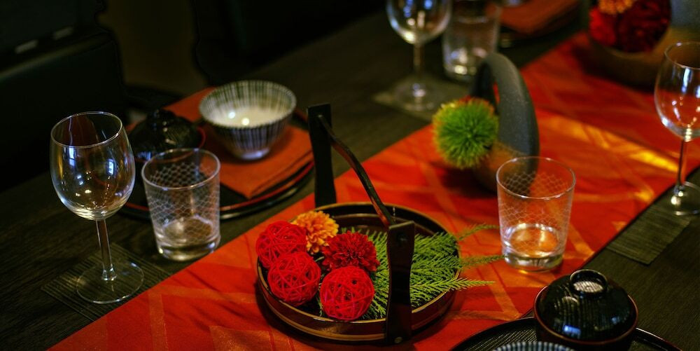 客室内のダイニングエリア