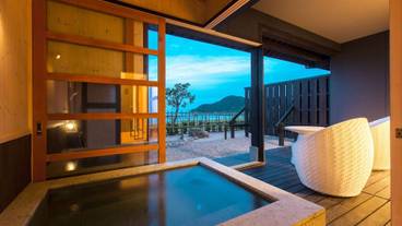 1階の客室露天風呂から見える風景 / 7