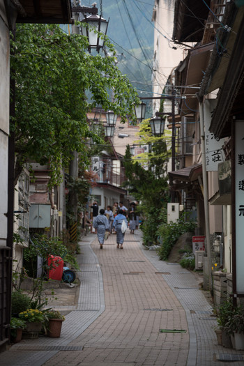 信州渋温泉の町並み