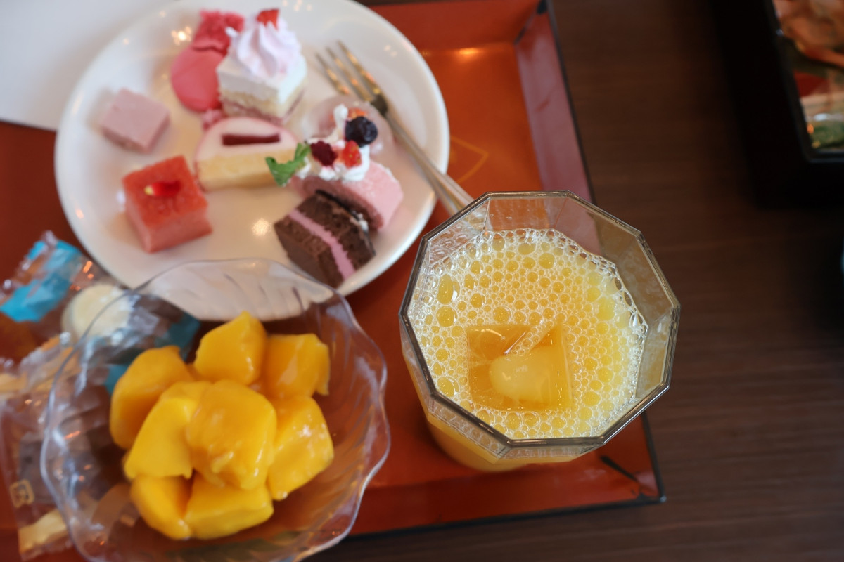 夕食の一部（デザート）