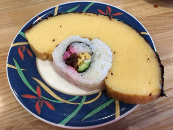 「島武水産」 料理 58311701 銚子名物 伊達巻