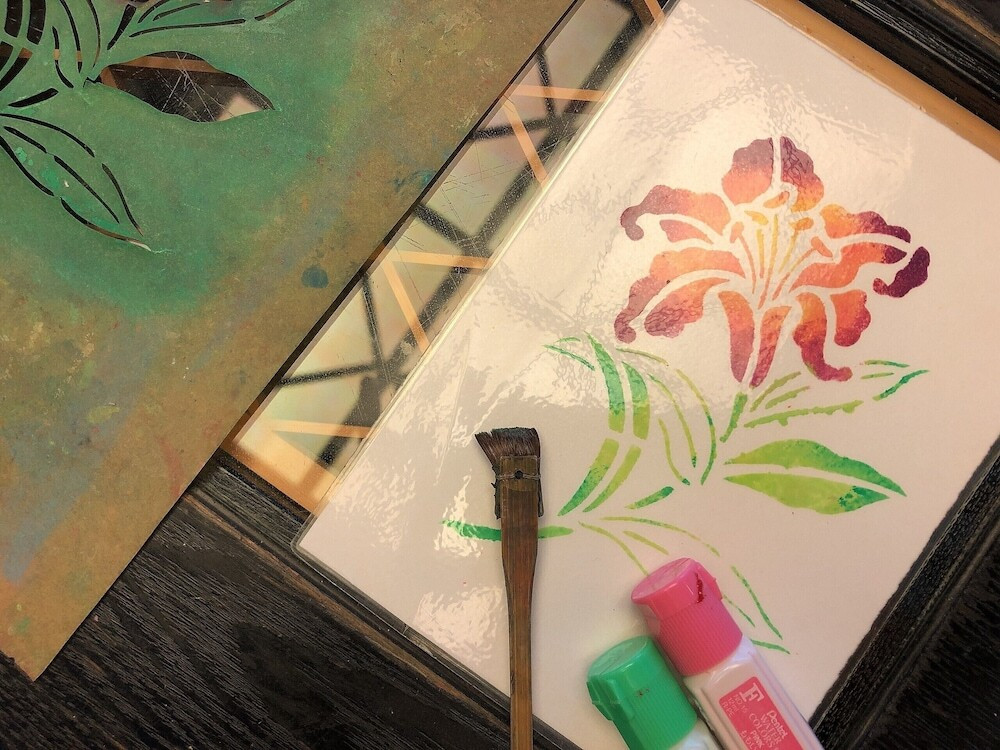 伊勢型紙のポストカード