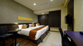 天然温泉（サウナ）特典付き！パーシャルハリウッドツインルーム 3名利用 【メインタワー】